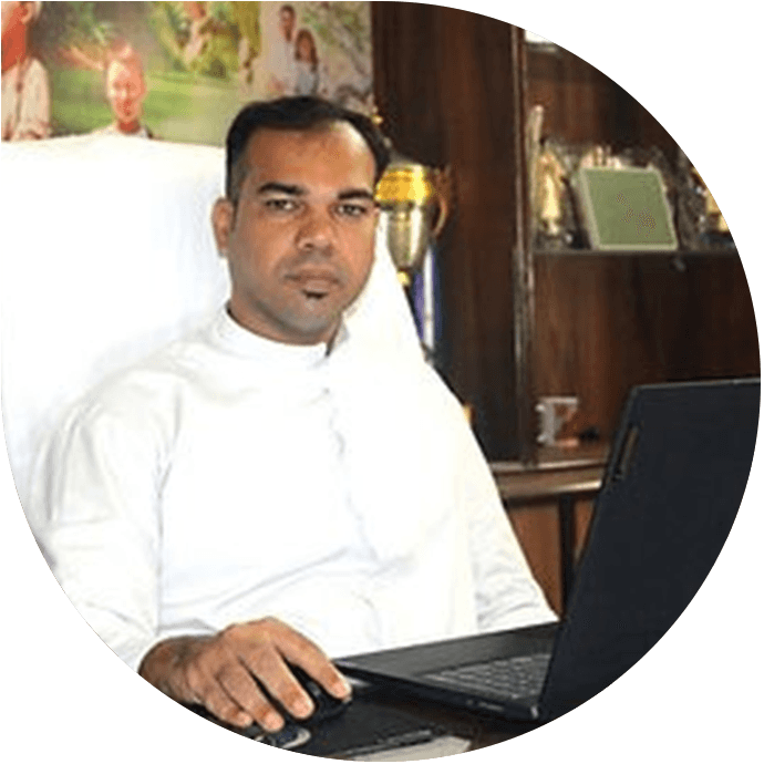 Fr. Cyprian Rodrigues, Principal of St. Anselm's School, Makrana